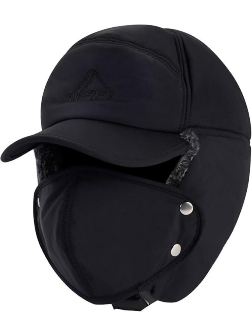 Men's Winter Trapper Hat - Thermal Faux Fur, Windproof Ear Flaps & Removable